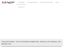 Tablet Screenshot of formation-anglais-paris.com